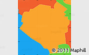 Political Simple Map of Aibonito