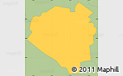 Savanna Style Simple Map of Aibonito