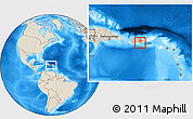 Shaded Relief Location Map of Arroyo