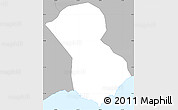 Gray Simple Map of Arroyo