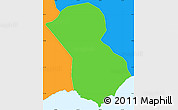 Political Simple Map of Arroyo