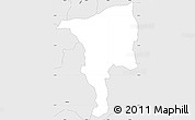 Silver Style Simple Map of Ciales