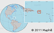 Gray Location Map of Cidra