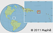 Savanna Style Location Map of Cidra, within the entire country