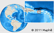 Shaded Relief Location Map of Cidra