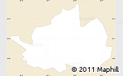 Classic Style Simple Map of Cidra, single color outside