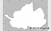 Gray Simple Map of Cidra, cropped outside
