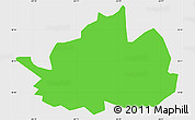 Political Simple Map of Cidra, single color outside