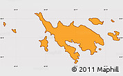 Political Simple Map of Culebra, cropped outside