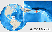 Shaded Relief Location Map of Fajardo