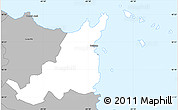 Gray Simple Map of Fajardo
