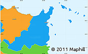 Political Simple Map of Fajardo