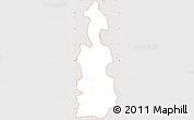 Classic Style Simple Map of Guaynabo, cropped outside
