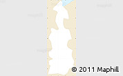 Classic Style Simple Map of Guaynabo, single color outside