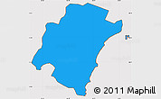 Political Simple Map of Humacao, cropped outside