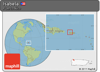 Savanna Style Location Map of Isabela