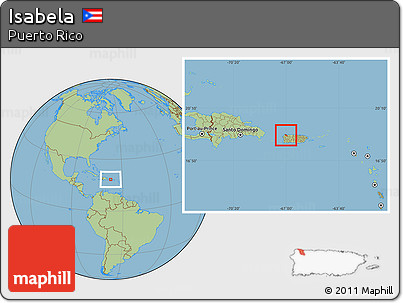 Savanna Style Location Map of Isabela
