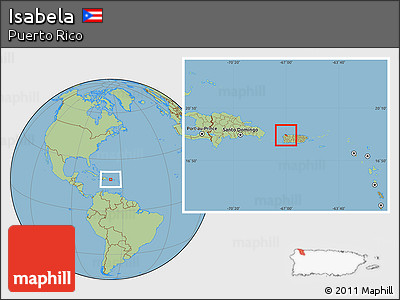 Savanna Style Location Map of Isabela