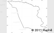 Blank Simple Map of Isabela, cropped outside