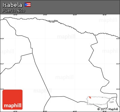 Blank Simple Map of Isabela
