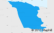 Political Simple Map of Isabela, single color outside