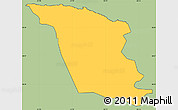 Savanna Style Simple Map of Isabela, cropped outside