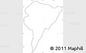 Blank Simple Map of Juncos, cropped outside
