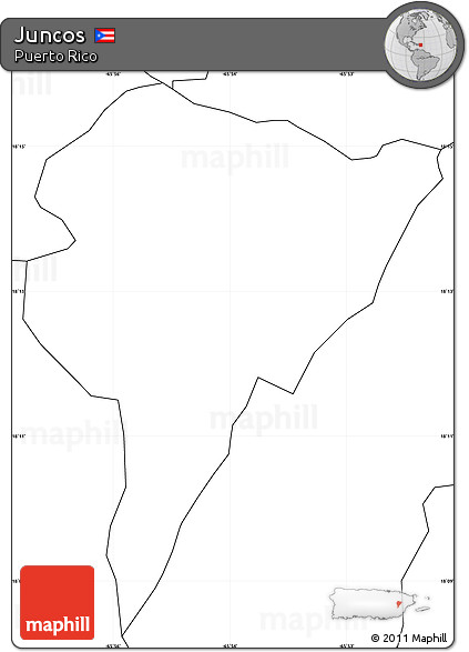 Blank Simple Map of Juncos, no labels