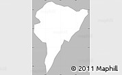 Gray Simple Map of Juncos, single color outside