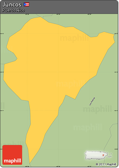 Savanna Style Simple Map of Juncos