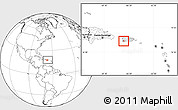 Blank Location Map of Lajas, within the entire country