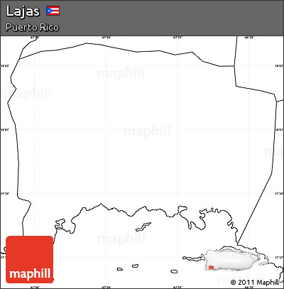 Blank Simple Map of Lajas