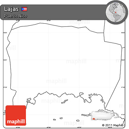 Blank Simple Map of Lajas