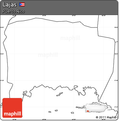 Blank Simple Map of Lajas