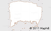 Classic Style Simple Map of Lajas, cropped outside