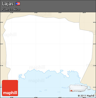 Classic Style Simple Map of Lajas