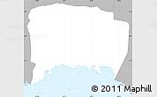 Gray Simple Map of Lajas