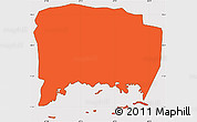 Political Simple Map of Lajas, cropped outside