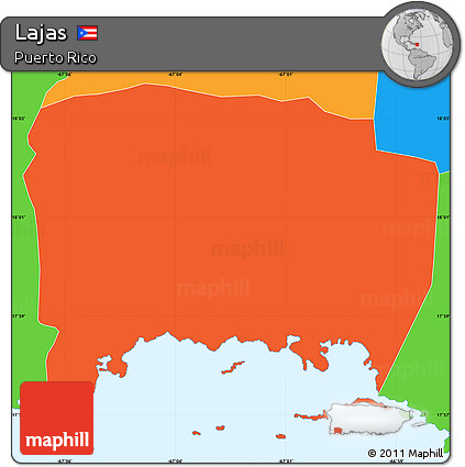 Political Simple Map of Lajas