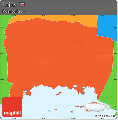 Political Simple Map of Lajas