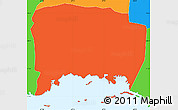 Political Simple Map of Lajas
