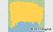 Savanna Style Simple Map of Lajas