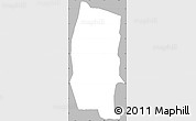 Gray Simple Map of Lares, single color outside