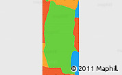 Political Simple Map of Lares