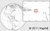 Blank Location Map of Manatí, within the entire country