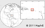 Blank Location Map of Manatí, highlighted country, within the entire country