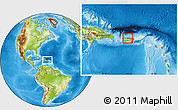 Physical Location Map of Manatí, within the entire country