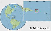 Savanna Style Location Map of Manatí, within the entire country