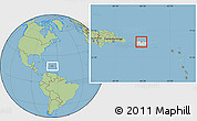 Savanna Style Location Map of Manatí, highlighted country, within the entire country