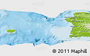 Physical Panoramic Map of Mayaguez